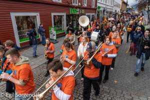 Jazzparade 2022 med Innlandet Ungdomsjazzorkester. Foto: Egil Sorgendal