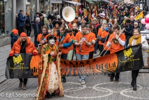 Jazzparade 2022 med Innlandet Ungdomsjazzorkester. Foto: Egil Sorgendal